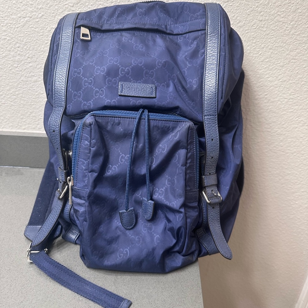 Gucci Blue Men's Backpack